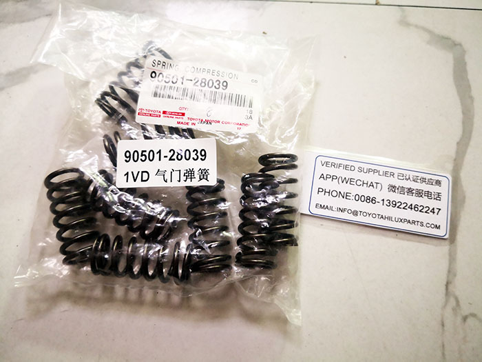 90501-28039,丰田矿山皮卡VDJ79陆巡1VD气门弹簧